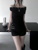 eyelet le mans short sleeves