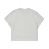 25SS GALAXY PIGMENT CROP SHORT SLEEVE T-SHIRT LIGHT GRAY