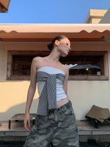 Catch Me Strap Banding Tube Top
