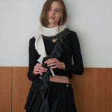 Frill Knit Wave Scarf_3 color