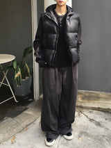 Tailed Padded Hooded Vest 3C