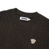 ARCH CHERRY CABLE KNIT [DARK BROWN]