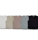 [S/S] エアニットトップスリーブレス(5color)