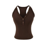 Siena Ribbed Henley Sleeveless