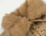 【60%Exclusive】Karen Stud Fur Mustang Jacket