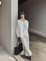 Take Belted Cotton Pants