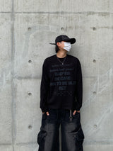 ベッド ラスト レタリング ロングスリーブTシャツ3C