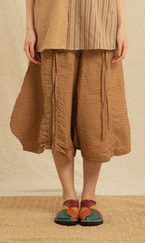 Shirring Skirt Pants  Brown