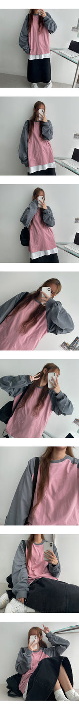 BLpinベーシックナグラン長袖Tシャツ (6 colors)