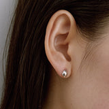 Tiny Egg Pearl Studs