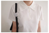 ハート ♡ ボタン pk Tシャツ (4color)