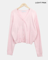 Hunin Basic V-Neck Knit Cardigan