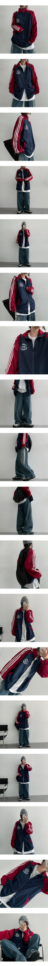 [Special product!] Sherman Color Track Jersey Zip-Up Jumper (2 colors)