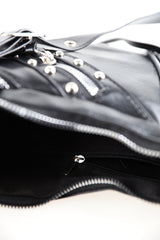 Punk Studded Halfmoon Bag