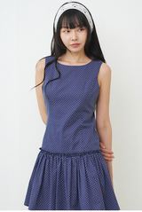 Darlene Mini Dress Navy