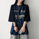シチン オーバーサイズフィット カラーラグランショートスリーブTシャツ