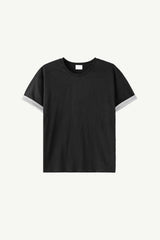 ロリー カラー マッチング ロールアップ Tシャツ