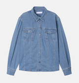 Liu Western Snap Button Denim Shirt