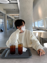 Glife Semi Overfit Round Knit