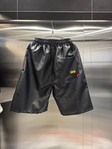 VENTIQUE Flower Embroidered Leather Pants 1color