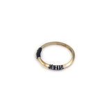 [CCNMADE] Matching Ring_Type02 (Black+Black&silver)