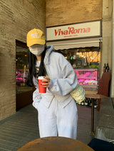 【MADE】スターンヒップクロップツーウェイフードジップアップ -ベーシック