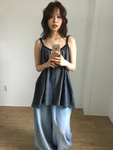 Humming Patchwork sleeveless (2color)