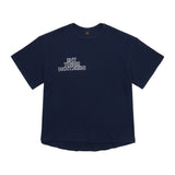クルーネック s/s ワッフル Tシャツ/ディープネイビー