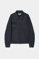 ビンテージウォッシュド5ポケットワークジャケット (Washed Navy)