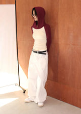 RAGLAN HOOD SLIM TOP