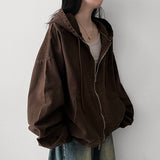 Something Pigment Two Way Hooded Zip-Up