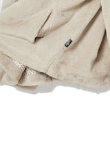 COLLAR FUR JACKET BEIGE