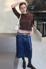 SILKET BIO 3/4 TOP_BROWN