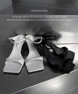 strap sandal heels (2color)