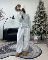Veil diagonal button hood ST long sleeve