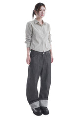  KNEE CUT CURVE PANTS