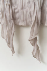 (W) Dun Wrinkled Scarf Top