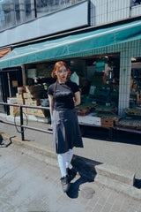 BENNY × Miseki SEOUL sparkle graphic short sleeves_black