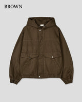 (UNISEX) Over Cotton Hooded Jacket