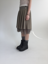 Merci Chiffon Midi Skirt (4color) 