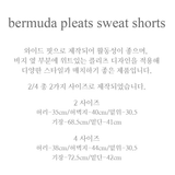 BERMUDA PLEATS WIDE SWEAT SHORTS_BUTTER YELLOW