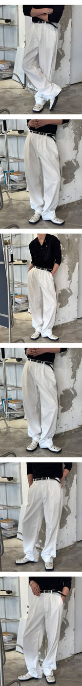 [S/S] Linen half banding pants(2color)