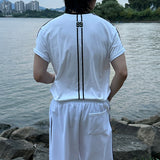 LMN VerTrack Air-Fit Short-Sleeved T-Shirt + Crack CHAMP Line Wide Pants