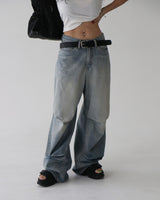 Insider pintuck wide jeans