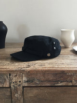 Rivet linen military cap