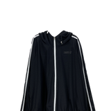 mesh track hooded jacket