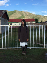 Single collar utility half coat (2color)