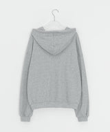 [unisex] Shikyo Waffle Two-Way Over Hood Zip-Up