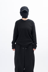 Meiji semi-crop long-sleeved T-shirt