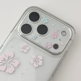 hibiscus camera stickers